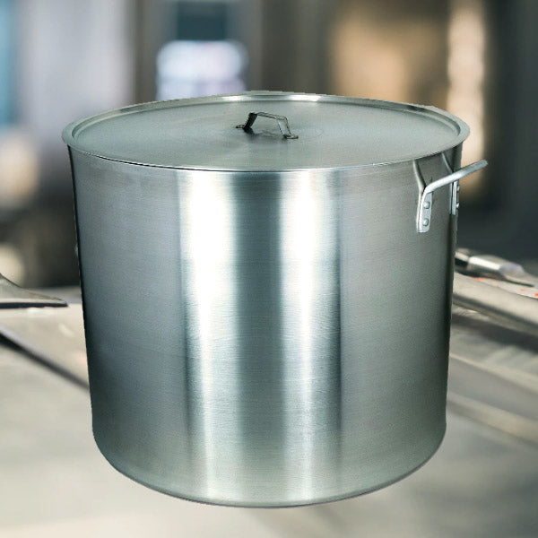 Alegacy Eagleware 8 Gauge Aluminum Stock Pot with Faucet, 40 Quart.