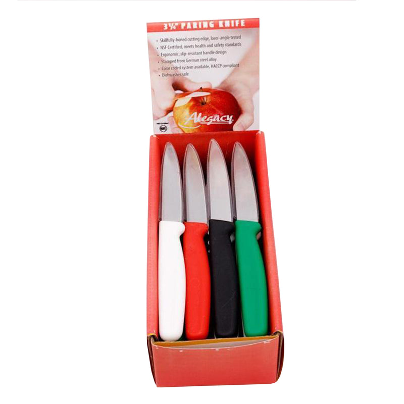 Assorted Paring Knives 24 Pieces Assorted Colors - Chefwareessentials.com
