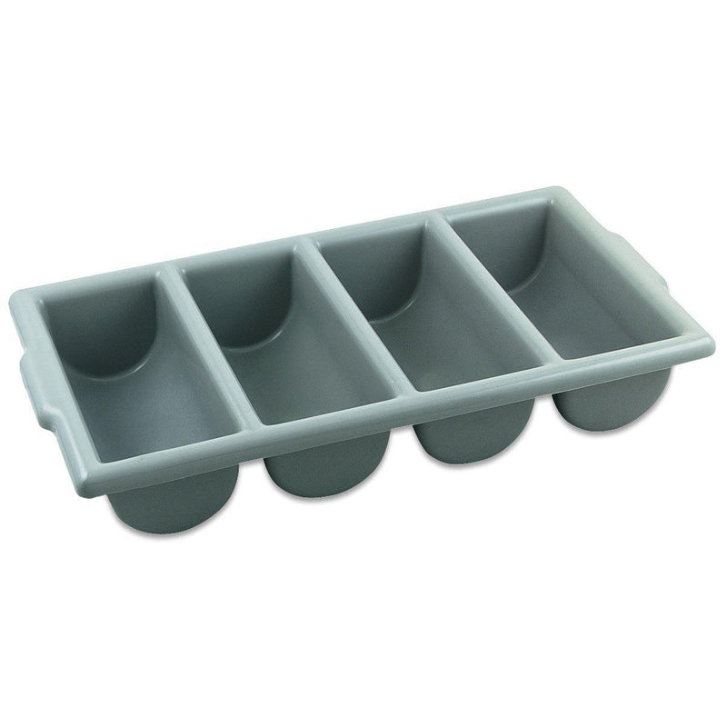 Cutlery Box-Four Compartment-Gray - Chefwareessentials.com