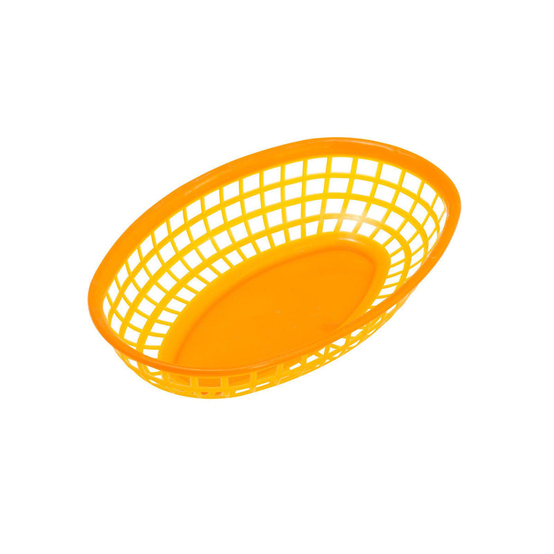 Flat Bottom Oval Fast Food Baskets-One Dozen Per Pack - Chefwareessentials.com