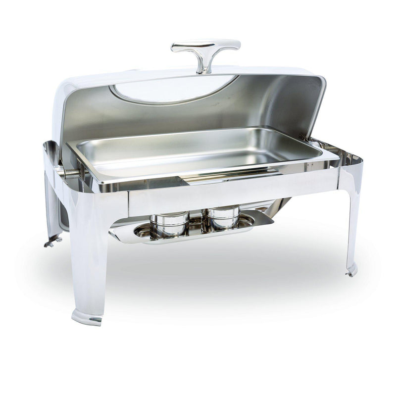 Full Size Roll-Top Chafer w/ Window-Stackable Frame - Chefwareessentials.com