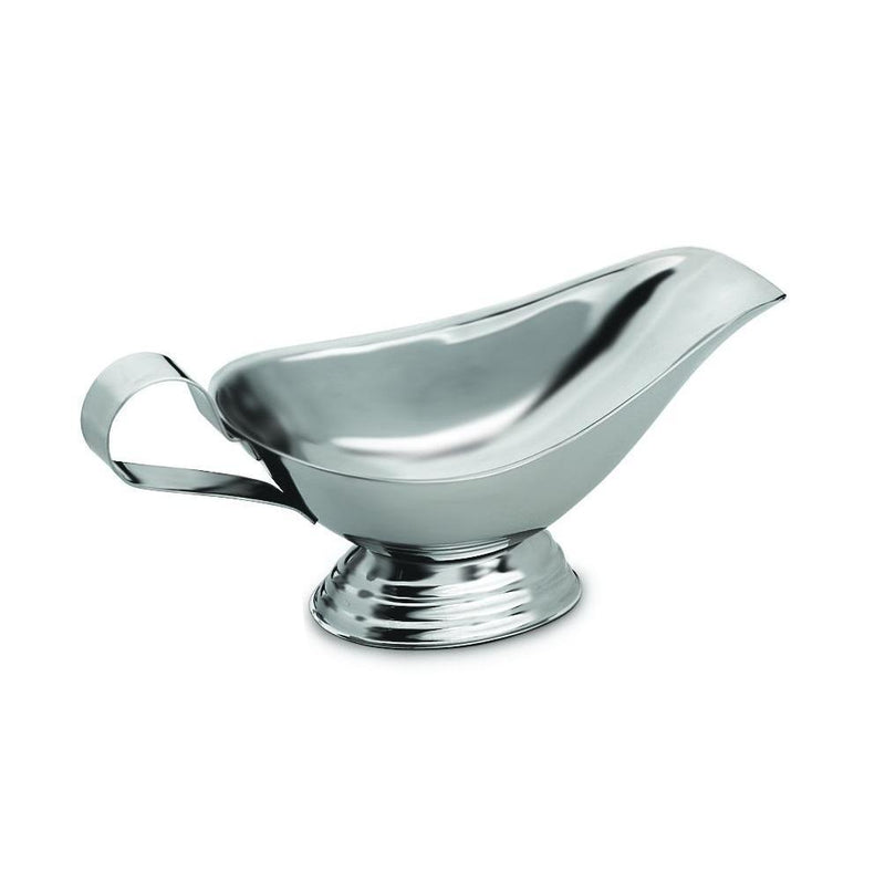 Gravy Boat with Stepped Bottom, Stainless Steel - Chefwareessentials.com