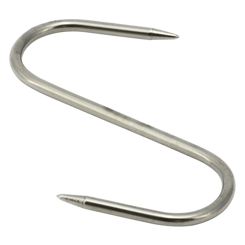 3-10mm S-Shaped Meat Hooks - Stainless Steel
