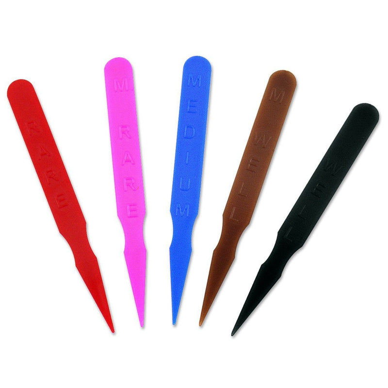 Plastic Steak Markers - Colorcoded-One Thousand Per Pack - Chefwareessentials.com