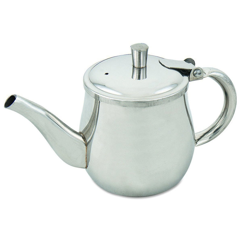 S/S Gooseneck Teapot 10 oz. - Chefwareessentials.com