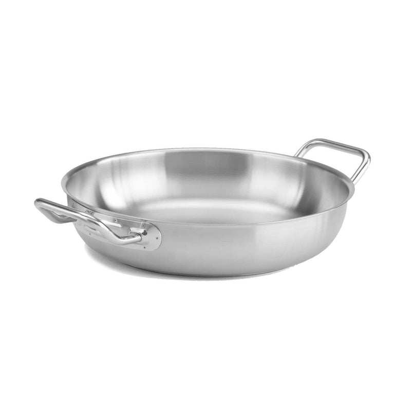Stainless Steel Fry Pan w/Two handles - Chefwareessentials.com